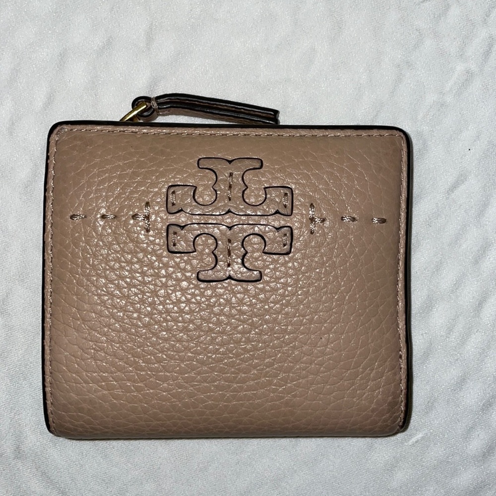 Taupe Tory Burch Wallet